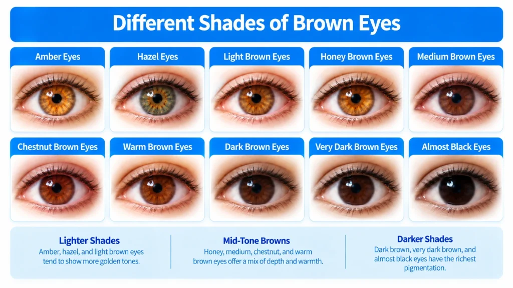Different Shades of Brown Eyes