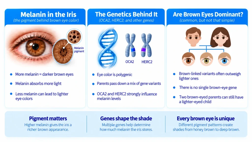 What Makes Eyes Brown