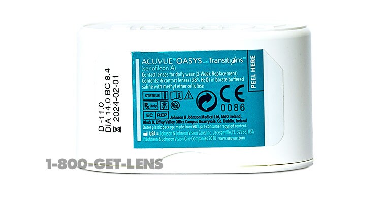 Acuvue Oasys with Transitions 6pk Rx